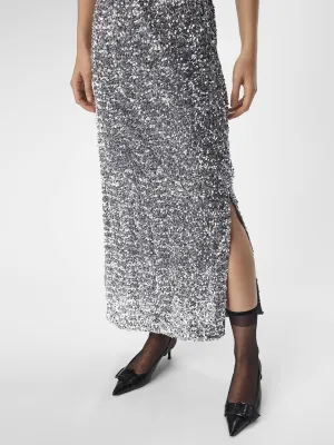 OBJKinne Sequin Maxi Skirt
