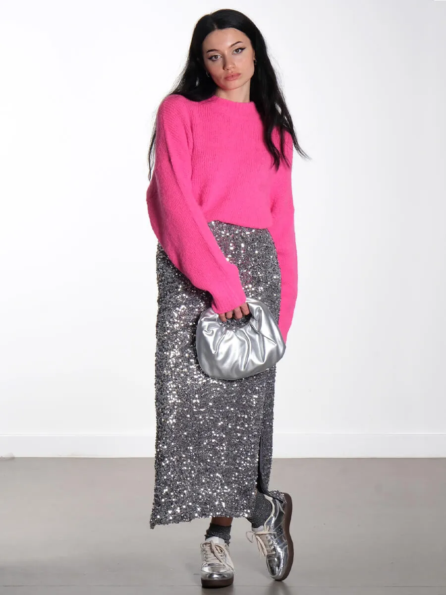 OBJKinne Sequin Maxi Skirt