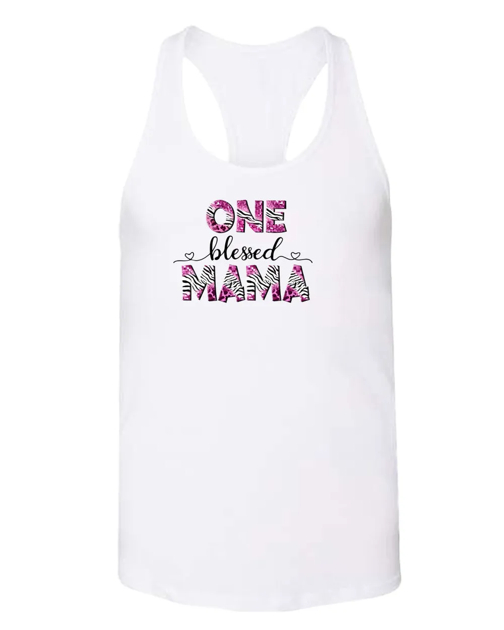 One blessed mama tank top
