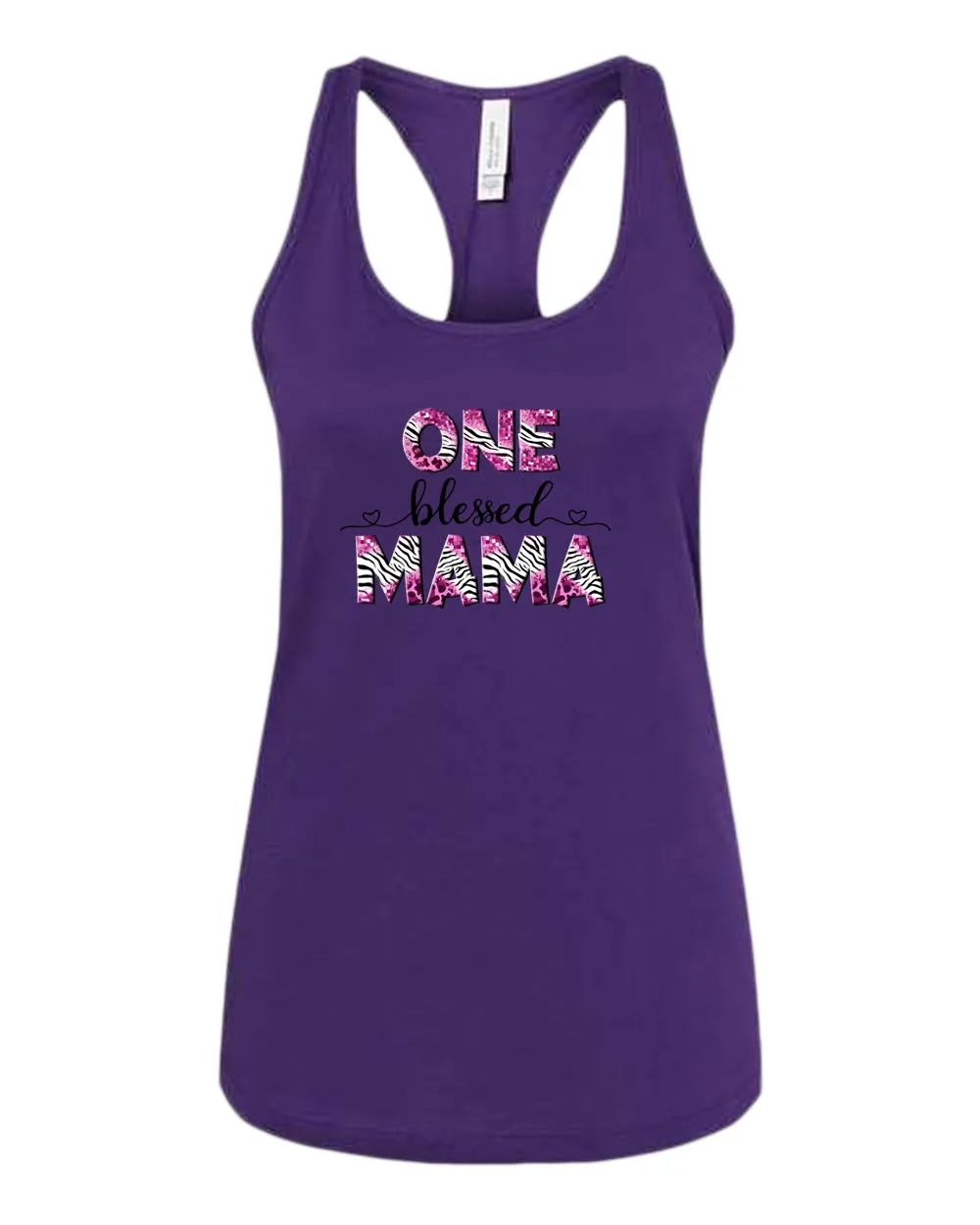 One blessed mama tank top