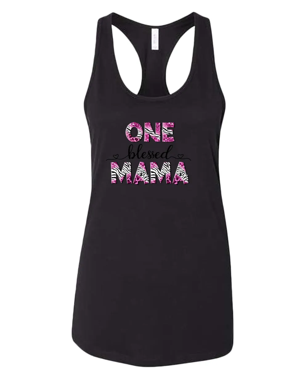 One blessed mama tank top
