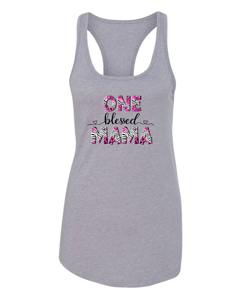 One blessed mama tank top