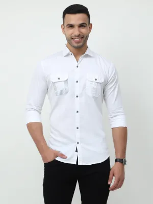 Onfire Cargo White Shirt - A2243A