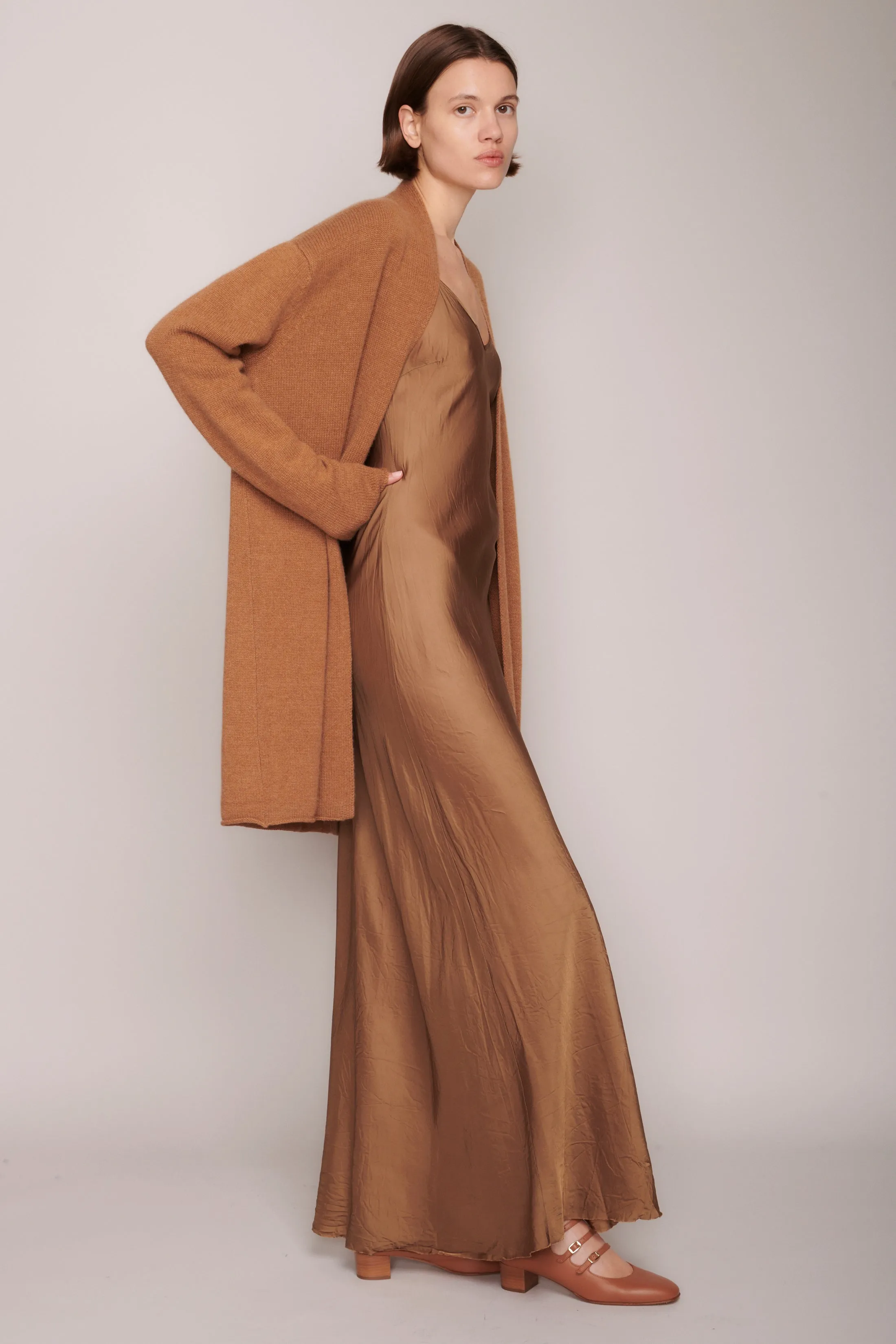 Open Cardigan in Vicuna