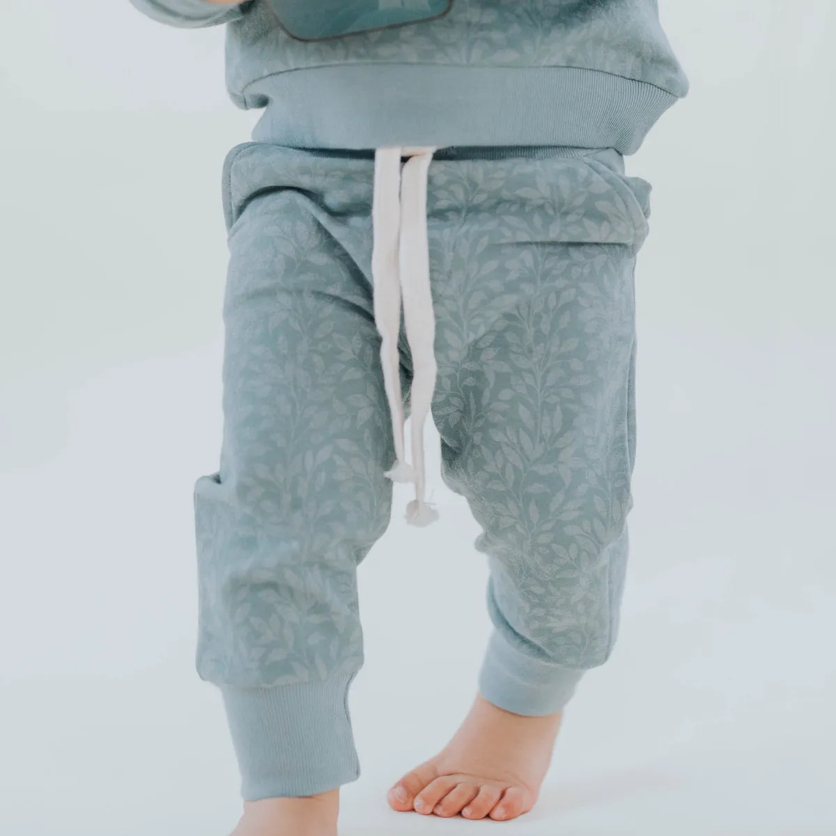 Organic Track Pants - Sage Vines