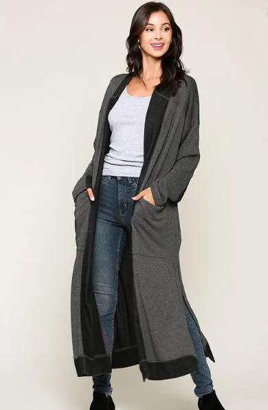 OUT AND ABOUT MAXI CARDIGAN