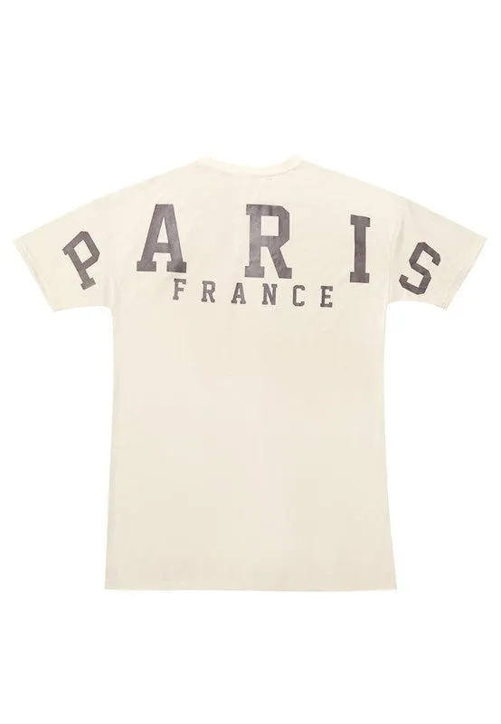 Over Sized Varsity Graphic Tee Top