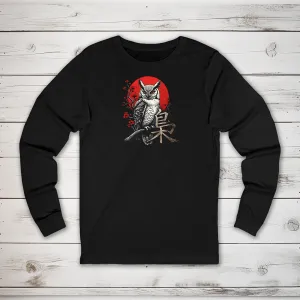 Owl Kanji Long Sleeve T-Shirt