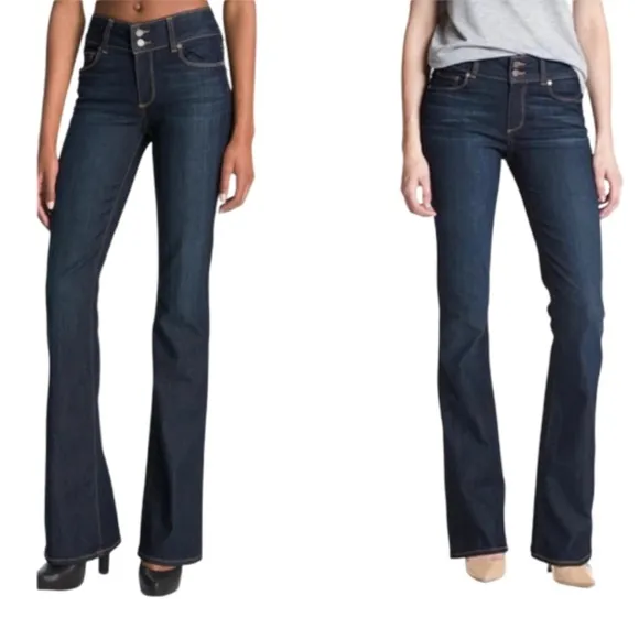 Paige Premium Denim Hidden Hills Bootcut Flare Jeans blue denim -size 30