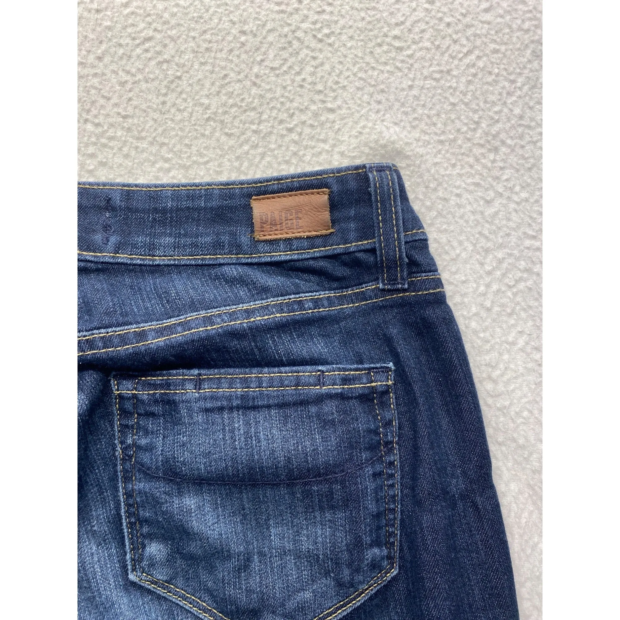 Paige Womens Skyline Bootcut Jeans Size 26 Dark Wash Stretch Denim #7076