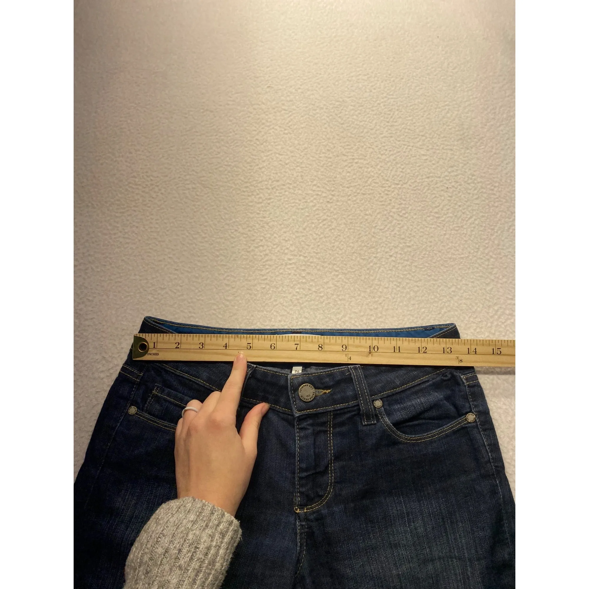 Paige Womens Skyline Bootcut Jeans Size 26 Dark Wash Stretch Denim #7076