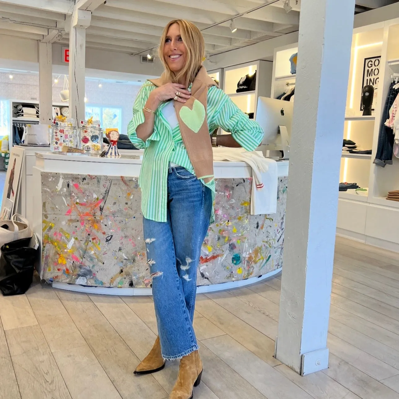 Patchwork Cashmere Sweater