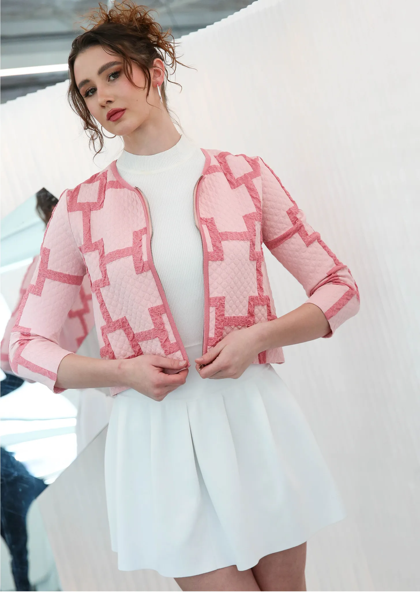 Penelope - Knit, Pleated Yoke Skirt