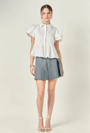Peplum Shirt Blouse