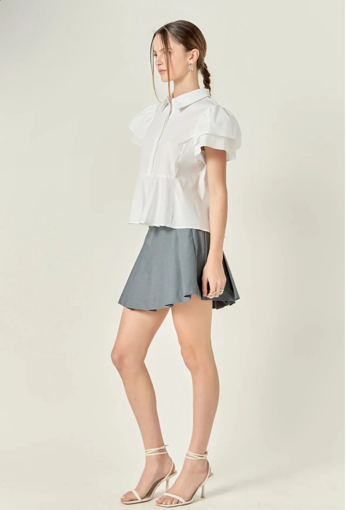 Peplum Shirt Blouse