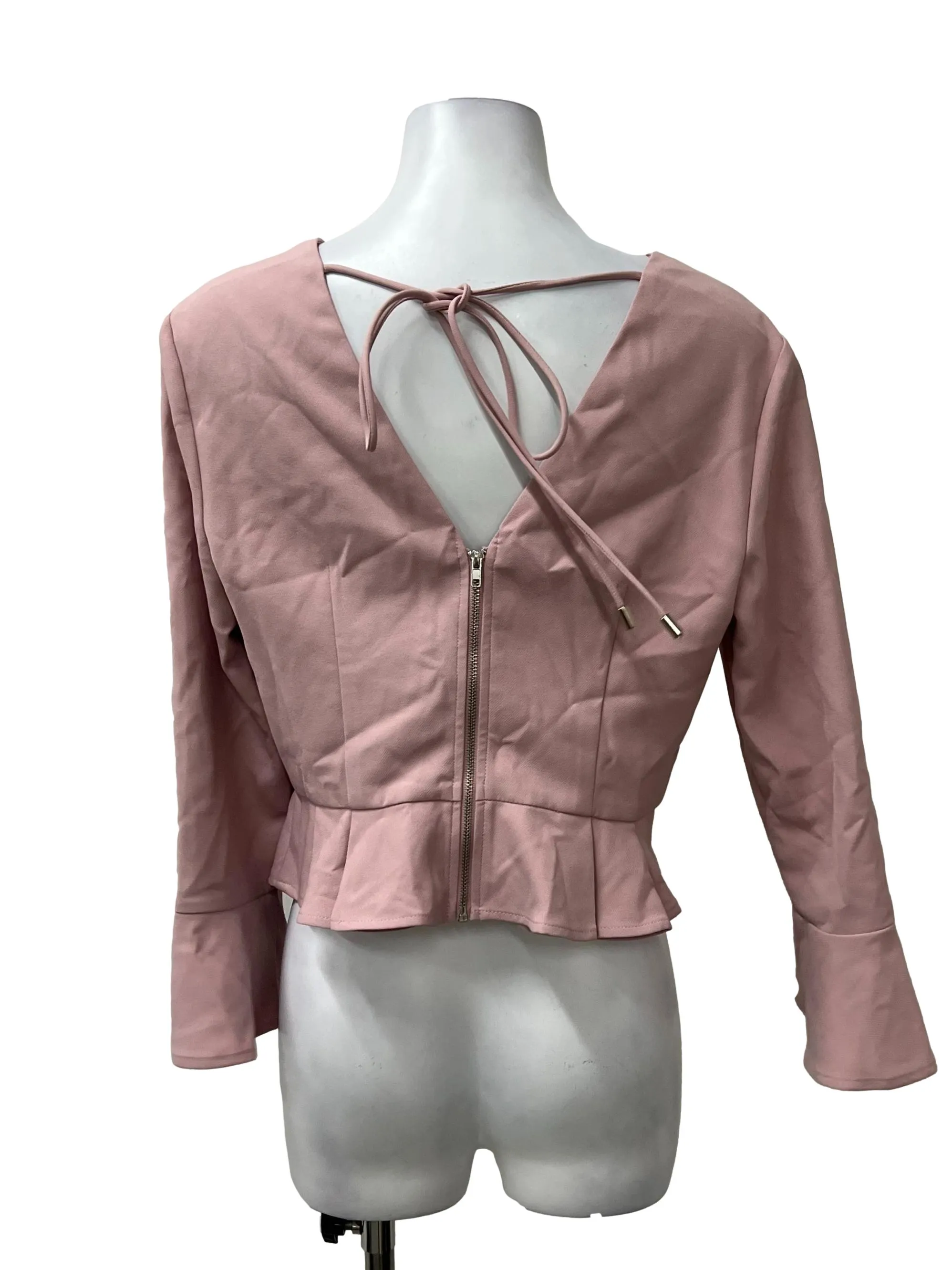 Pink Peplum Top LB