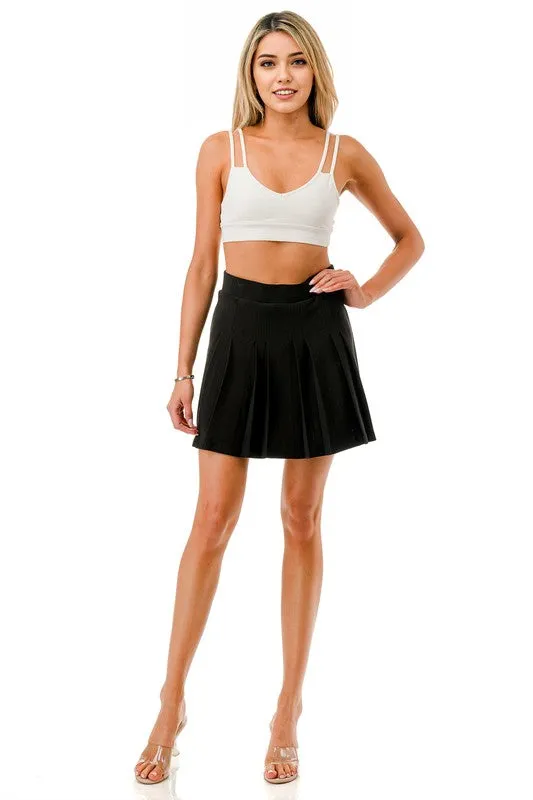 Pleated Athletic Skort