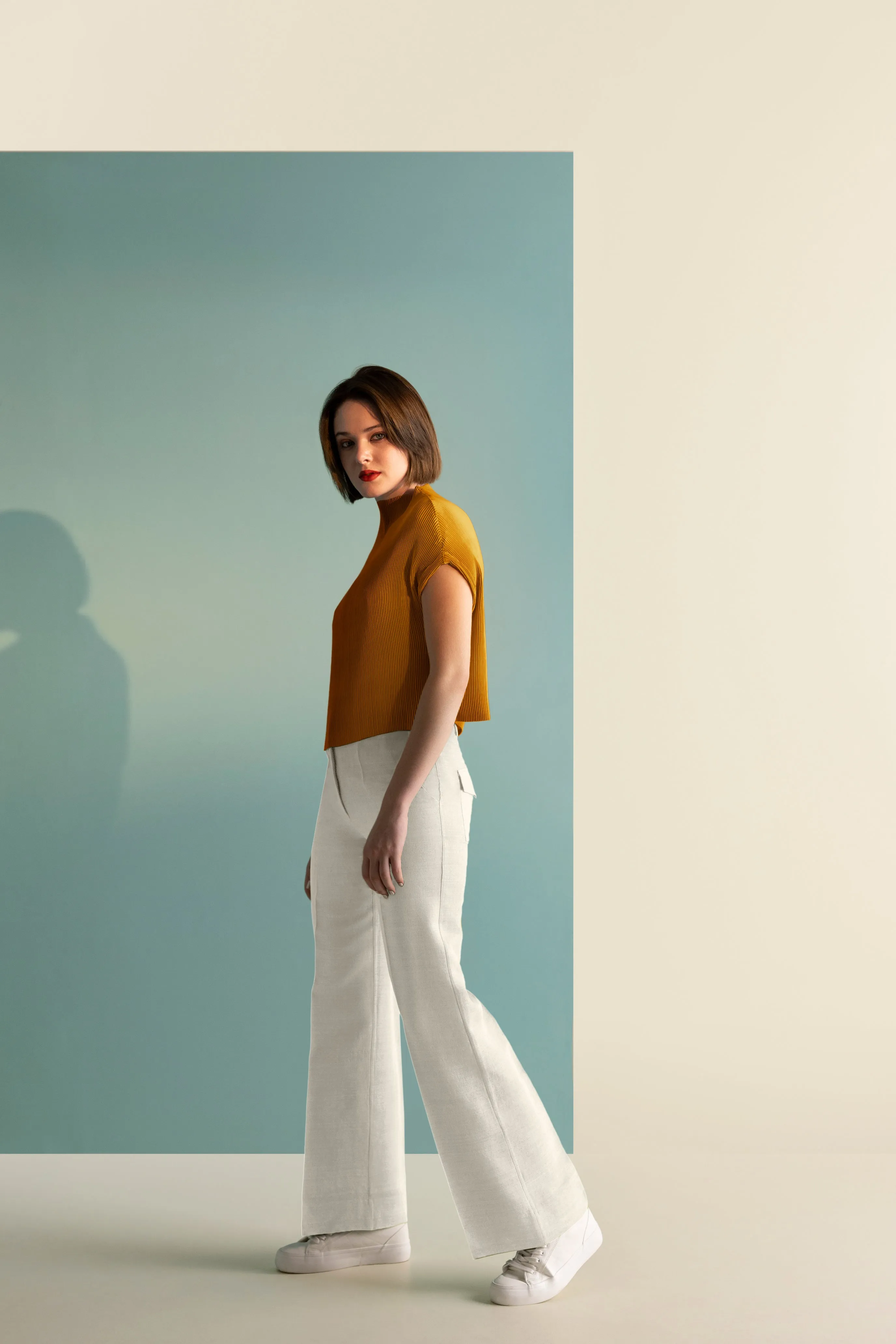 Pleated Box Top