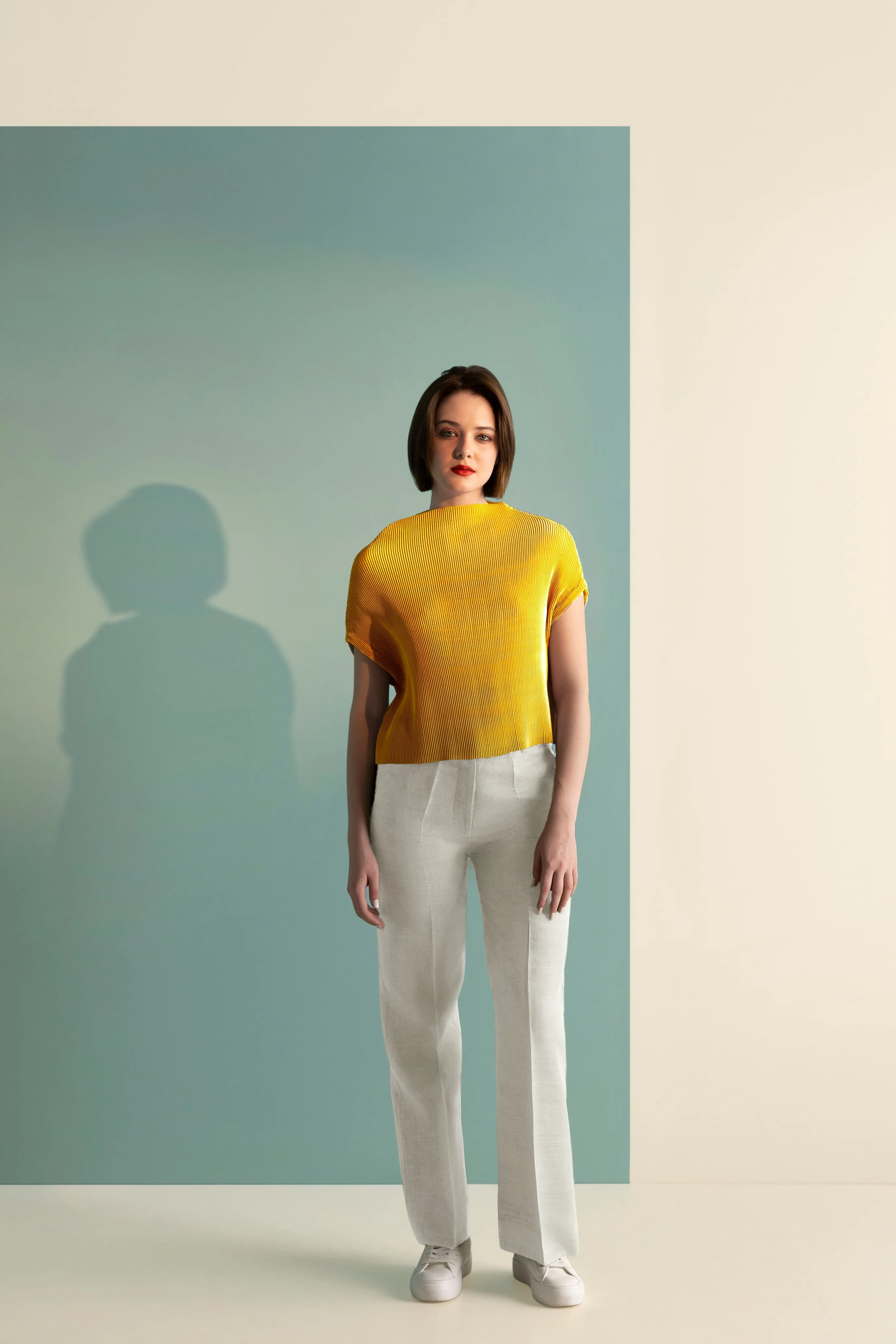 Pleated Box Top