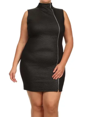 Plus Size Night Diamond Black Bodycon Dress