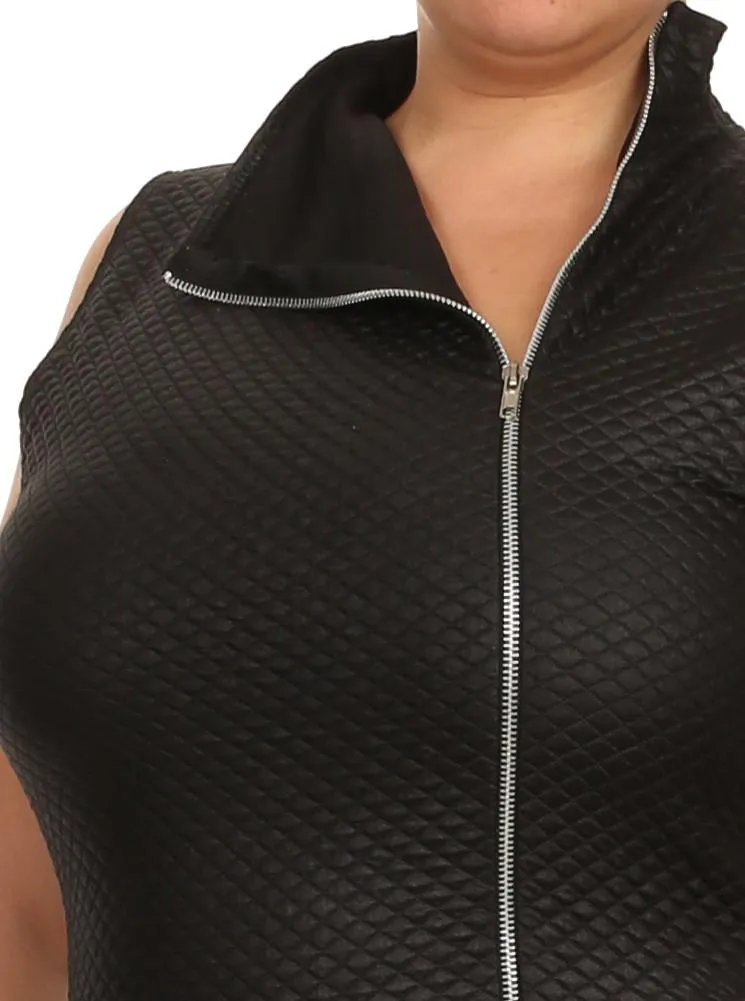 Plus Size Night Diamond Black Bodycon Dress