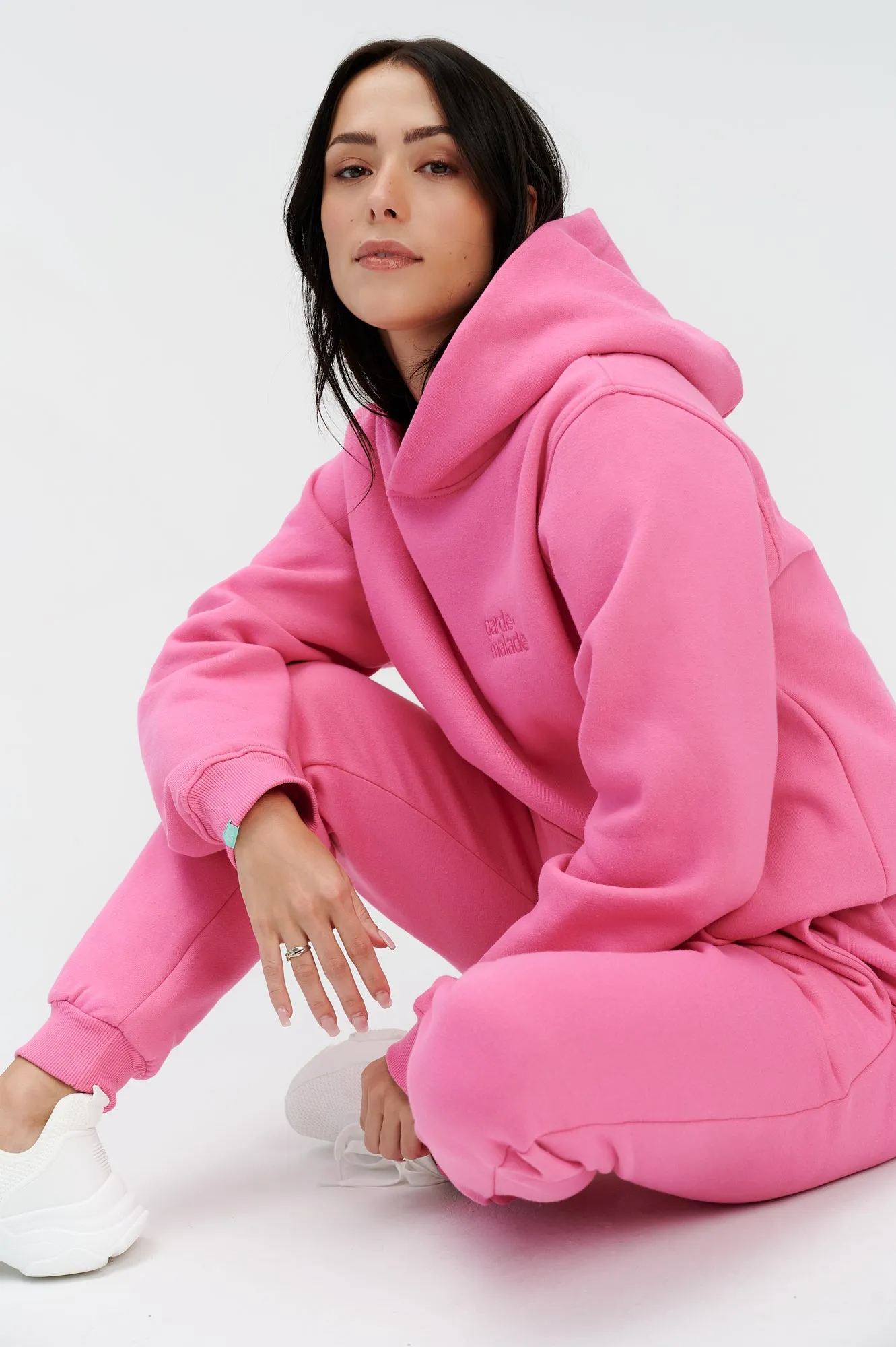 Premium Heavyweight Jogger – Teddy Patch - Rose Azalée - FINAL SALE || Premium Heavyweight Jogger – Teddy Patch - Rose Azalée - VENTE FINALE
