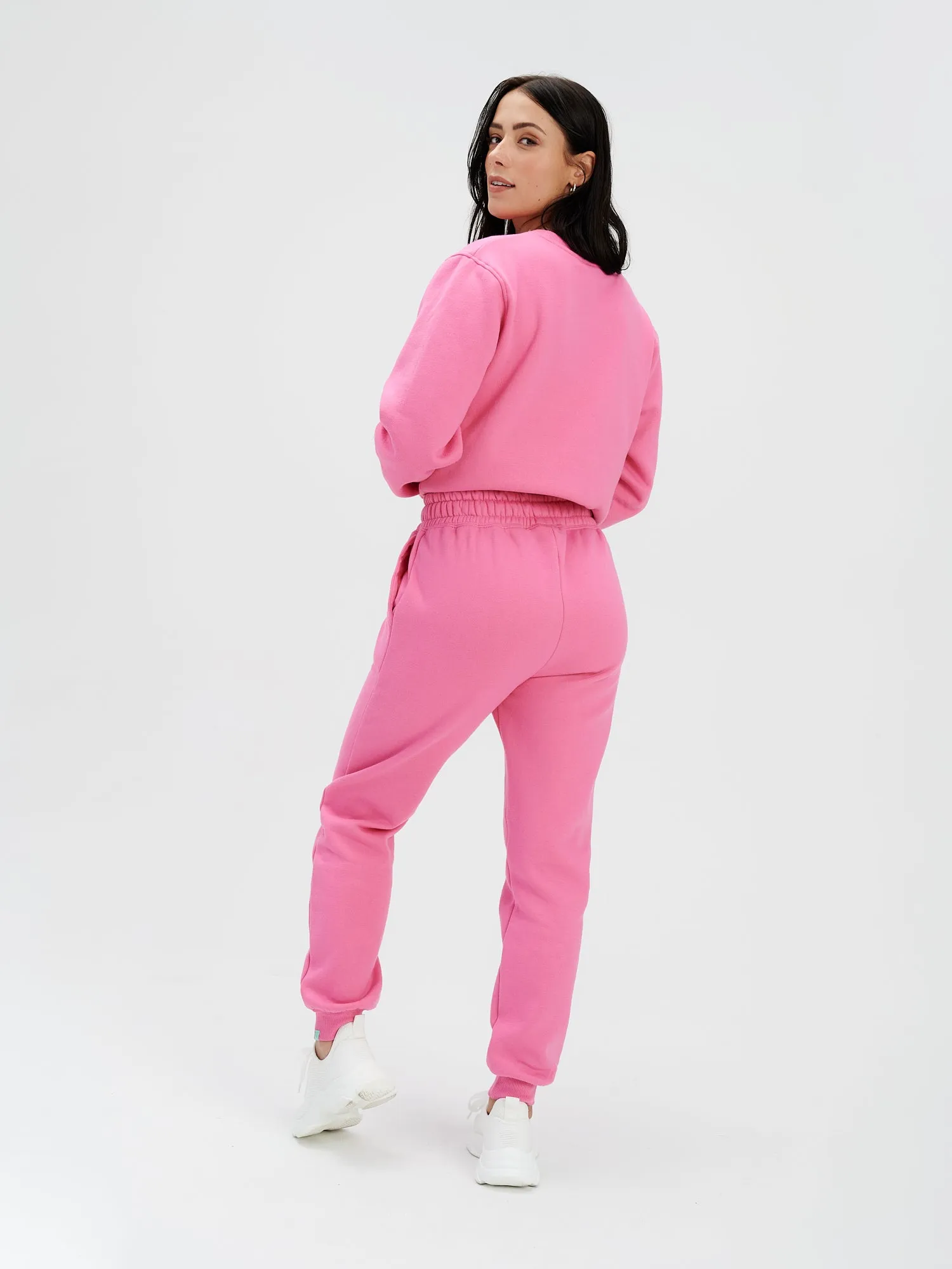 Premium Heavyweight Jogger – Teddy Patch - Rose Azalée - FINAL SALE || Premium Heavyweight Jogger – Teddy Patch - Rose Azalée - VENTE FINALE