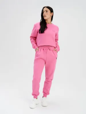 Premium Heavyweight Jogger – Teddy Patch - Rose Azalée - FINAL SALE || Premium Heavyweight Jogger – Teddy Patch - Rose Azalée - VENTE FINALE