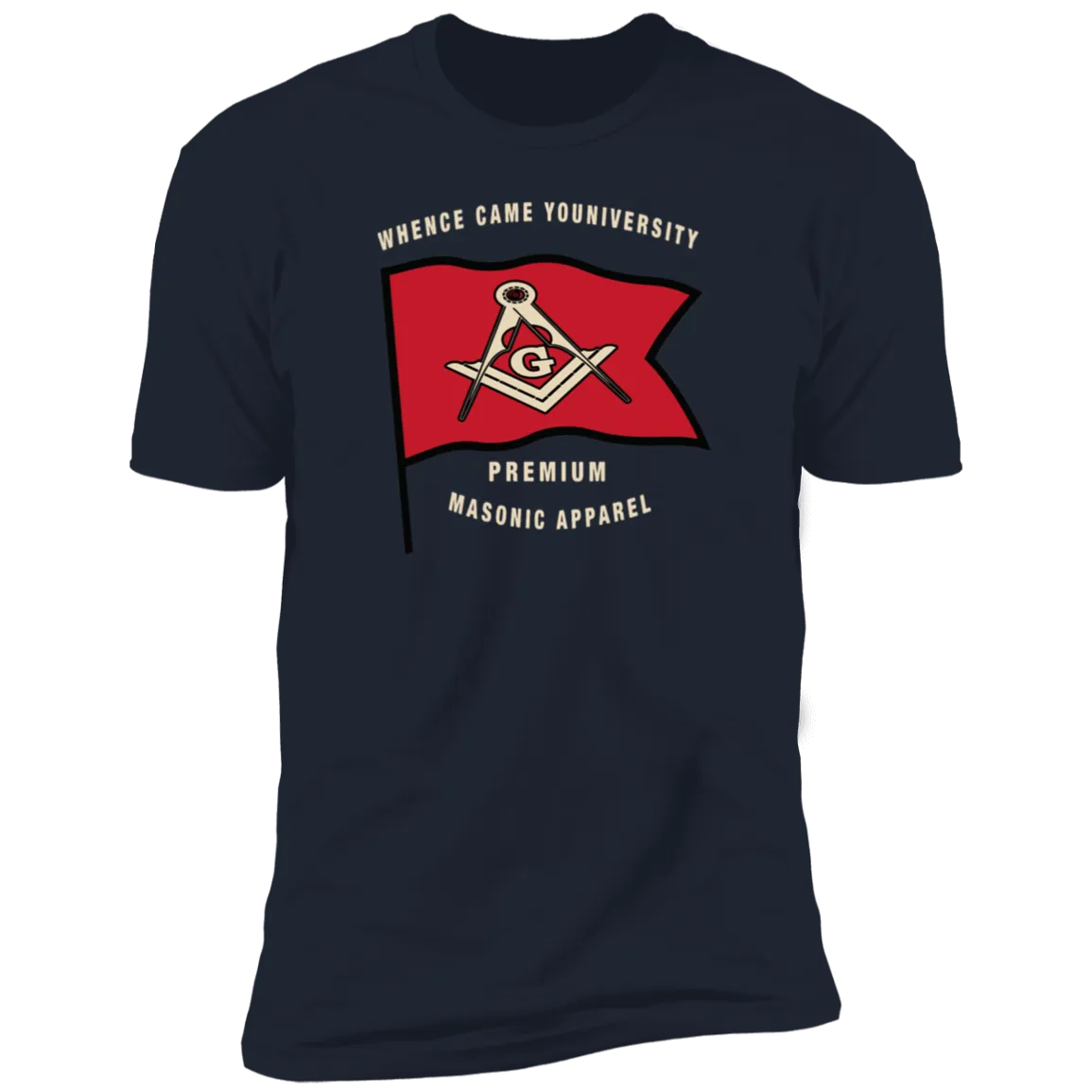 Premium Masonic Apparel Tee (red flag)