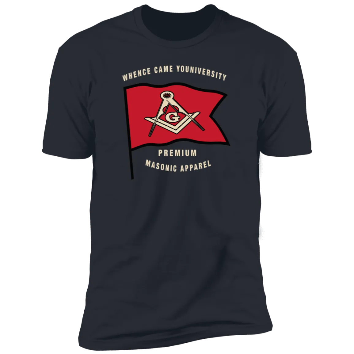 Premium Masonic Apparel Tee (red flag)