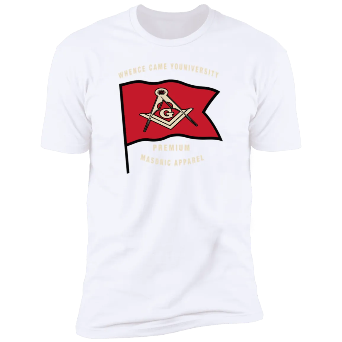 Premium Masonic Apparel Tee (red flag)