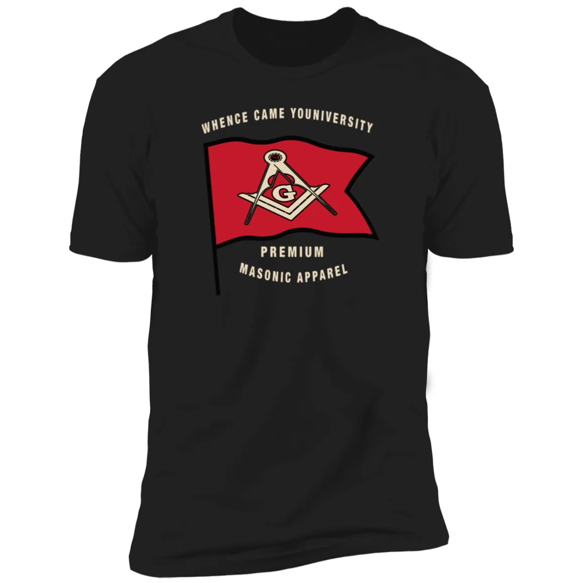 Premium Masonic Apparel Tee (red flag)