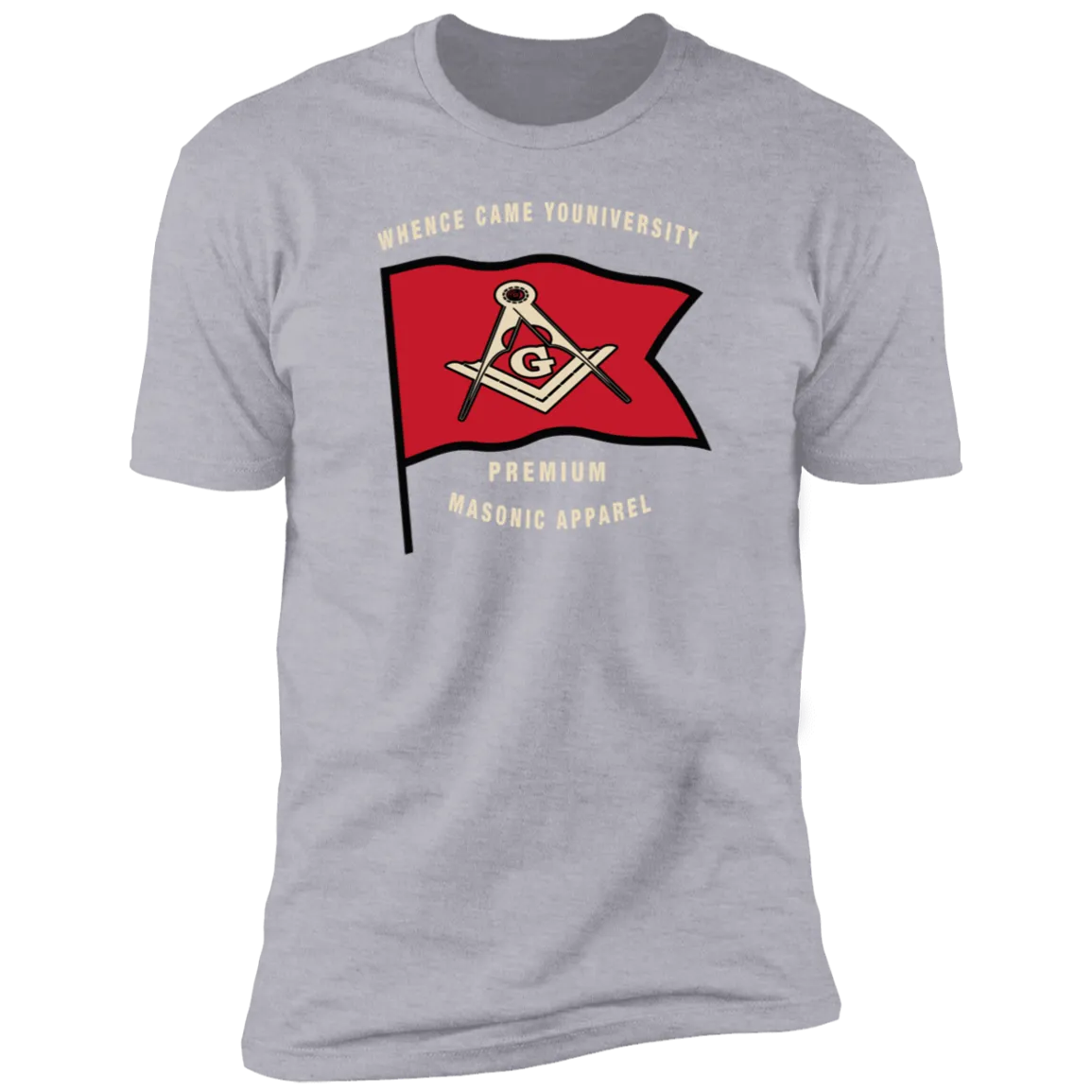 Premium Masonic Apparel Tee (red flag)