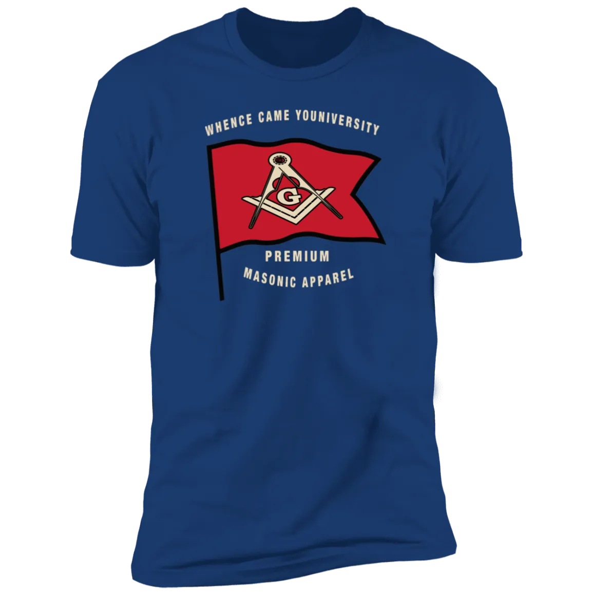 Premium Masonic Apparel Tee (red flag)
