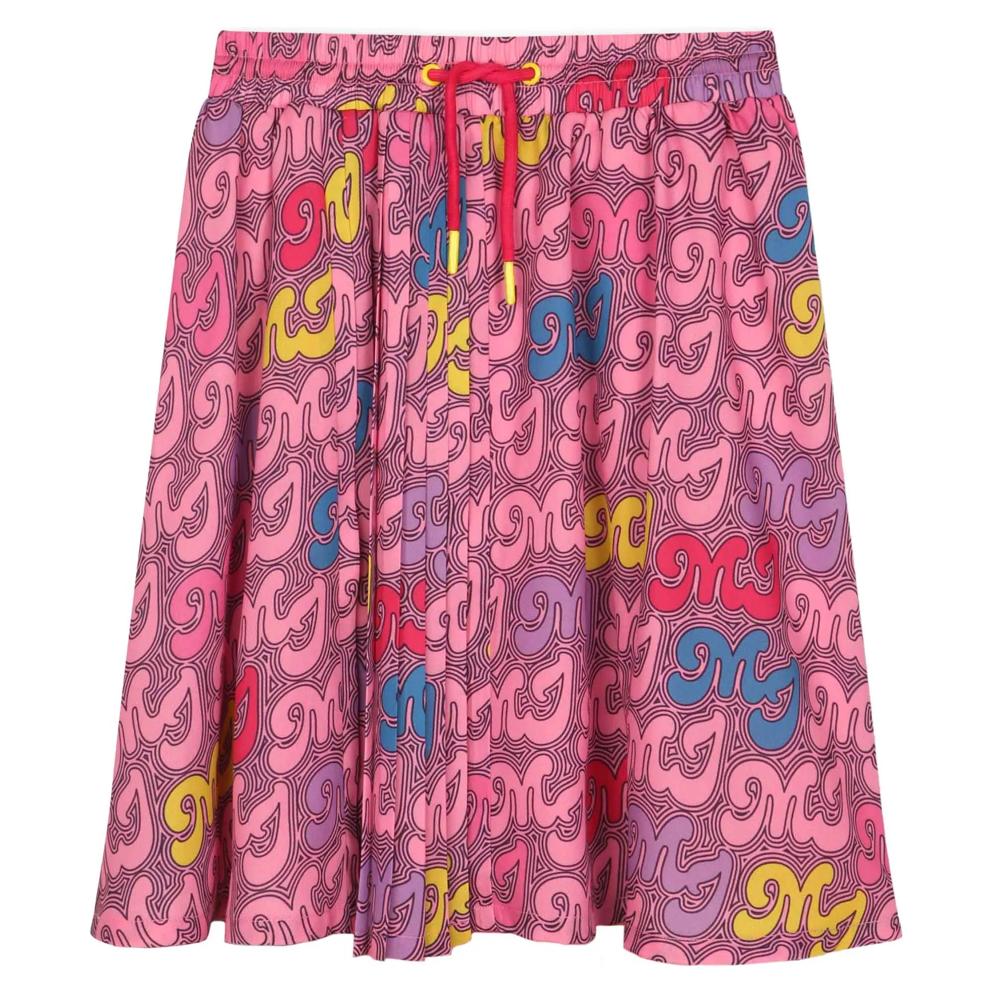 Print Pleated Skirt