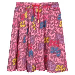 Print Pleated Skirt