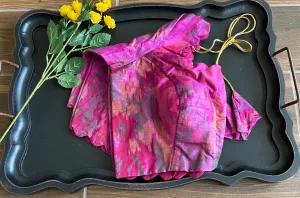Pure Raw Silk Ikkat Blouse(Shipping included)
