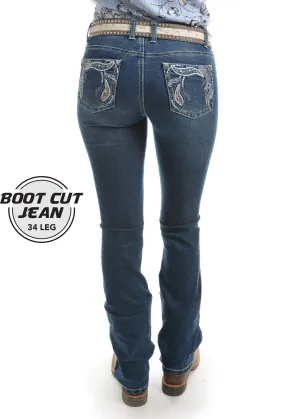 Pure Western Jeans Womens Elora Bootcut 34in Leg (PCP2208242)