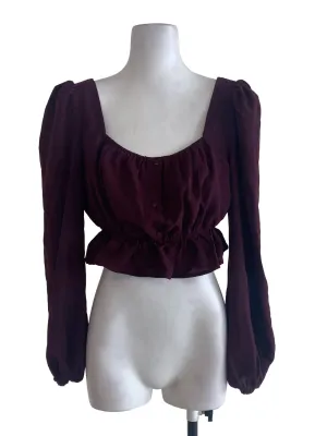 Purple Peplum Top