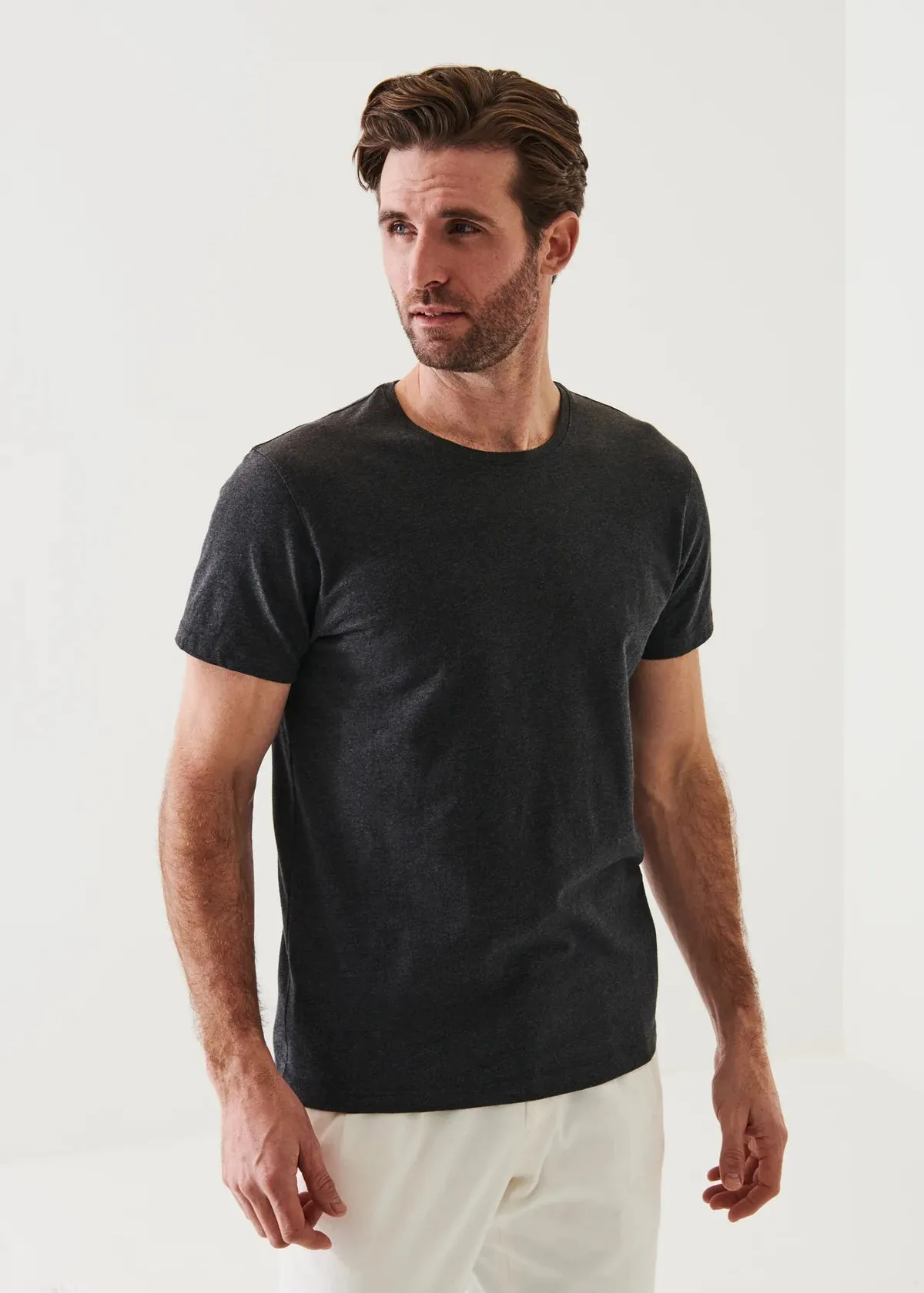 PYA Crew Neck T-Shirt | Charcoal