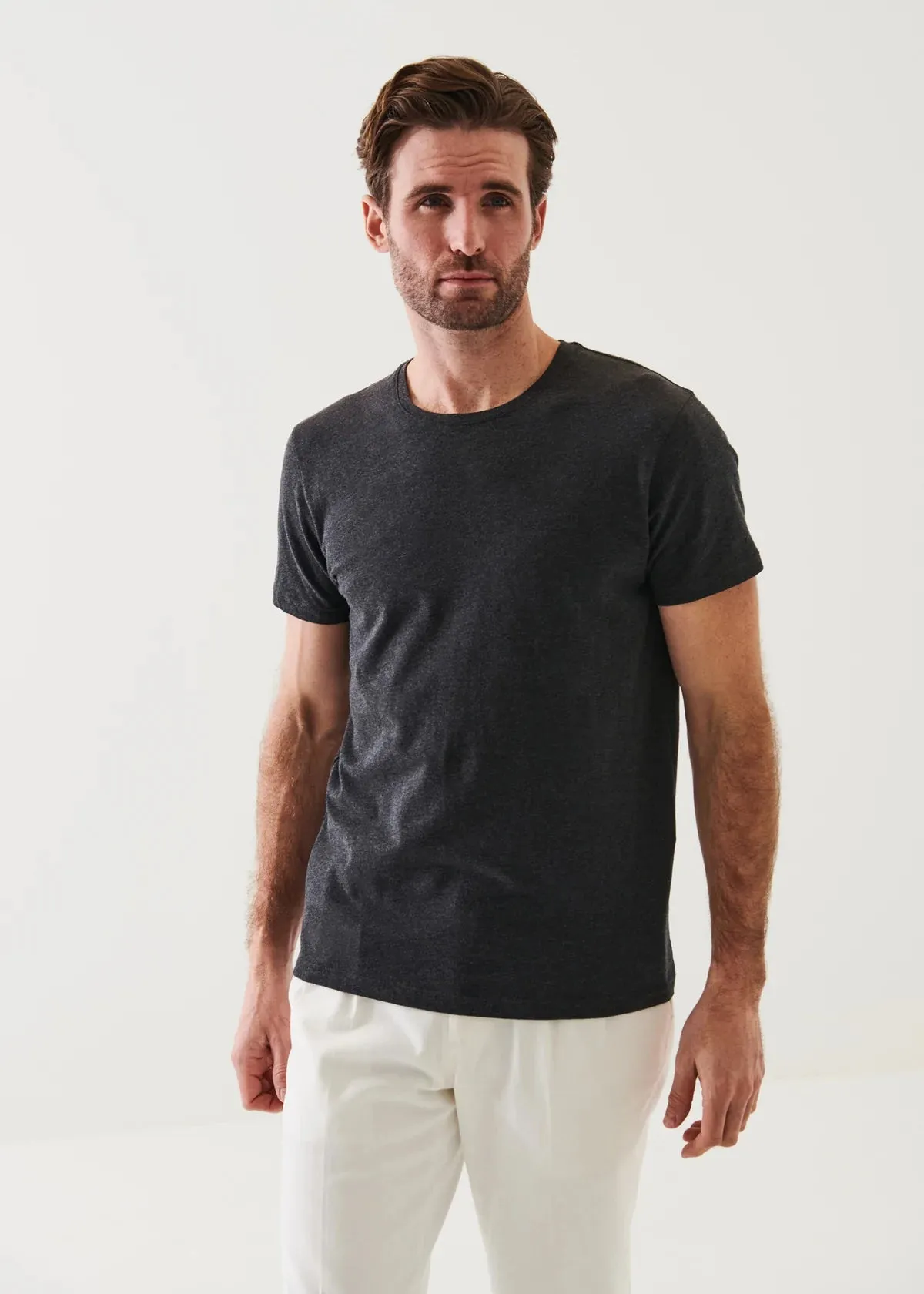 PYA Crew Neck T-Shirt | Charcoal