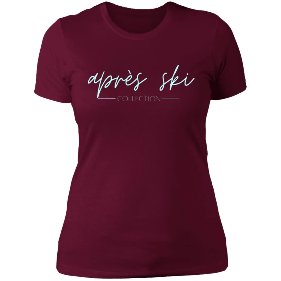 "Apres Ski- AQUA" Ladies' Boyfriend T-Shirt