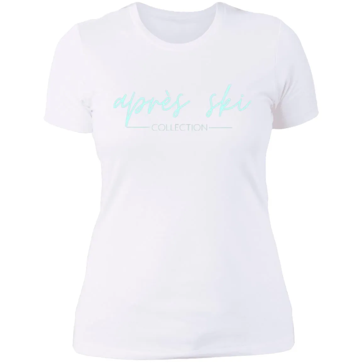 "Apres Ski- AQUA" Ladies' Boyfriend T-Shirt