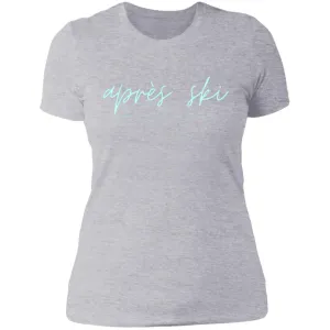 "Apres Ski- AQUA" Ladies' Boyfriend T-Shirt