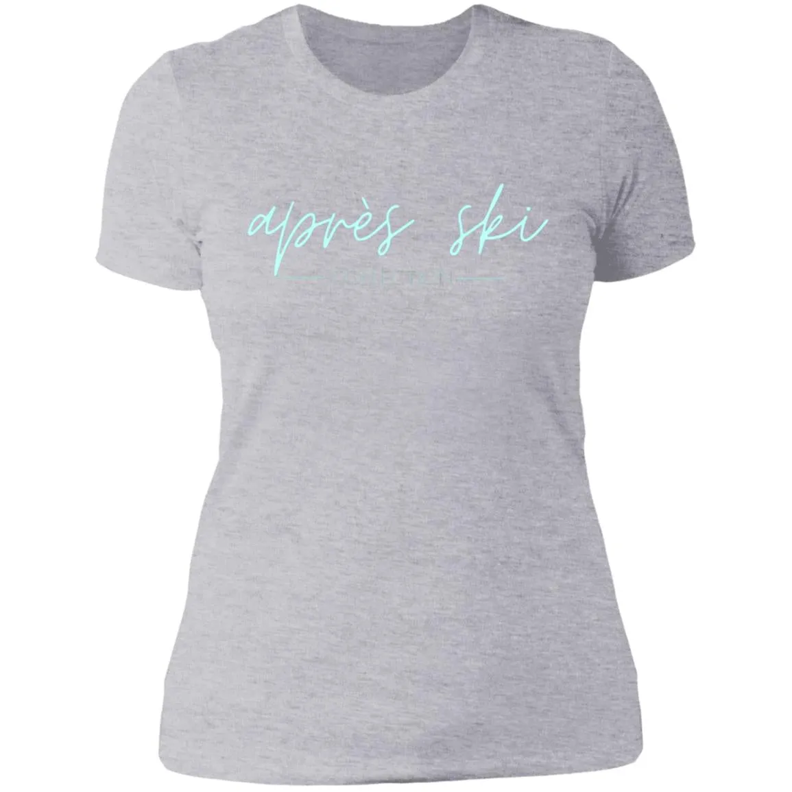 "Apres Ski- AQUA" Ladies' Boyfriend T-Shirt