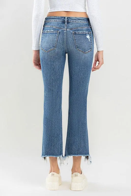 "Emma"  Mid Rise Ankle Bootcut Jeans 1-18W