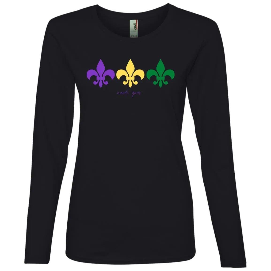 "Mardi Gras" Ladies' Lightweight LS T-Shirt