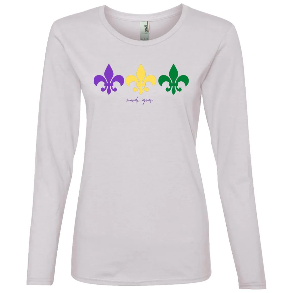 "Mardi Gras" Ladies' Lightweight LS T-Shirt