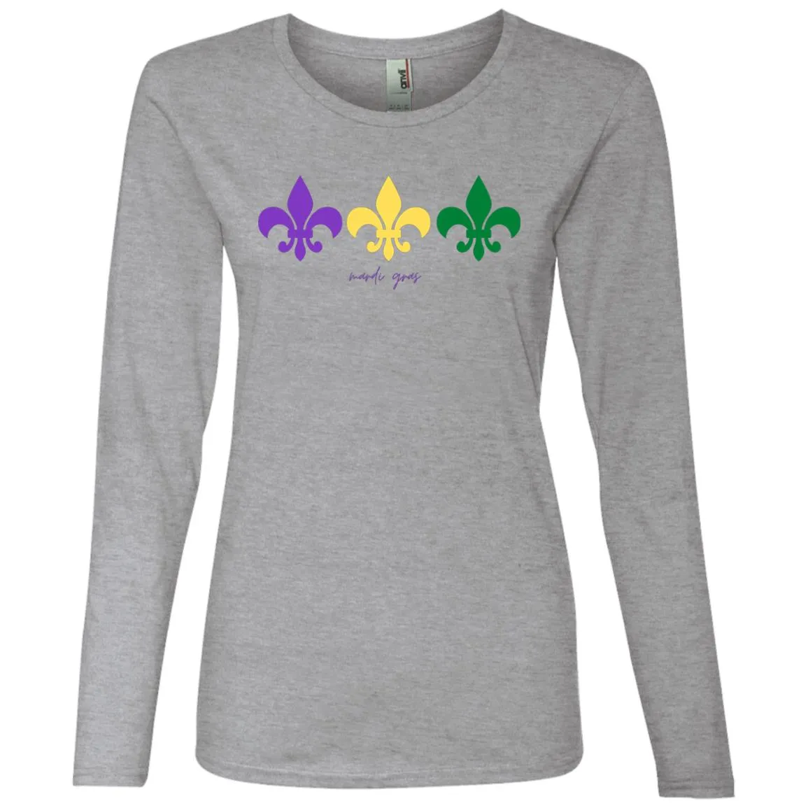 "Mardi Gras" Ladies' Lightweight LS T-Shirt