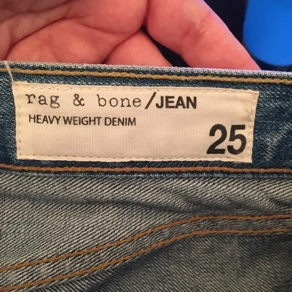 RAG &amp; Bone Blue High-rise Ankle Skinny Jeans In Helena